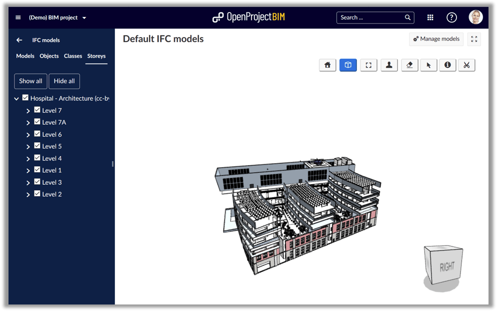 IFC 3D viewer