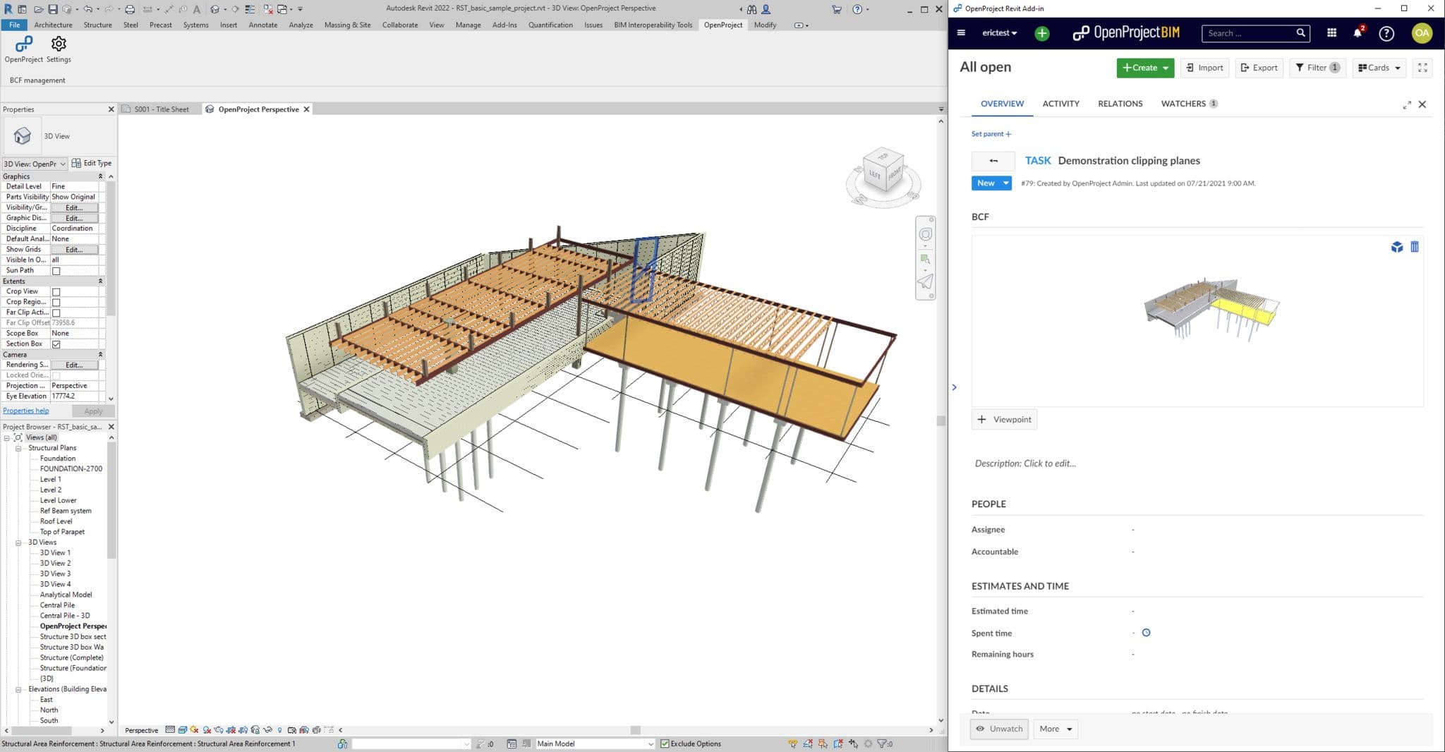 OpenProject BIM Revit Add-in