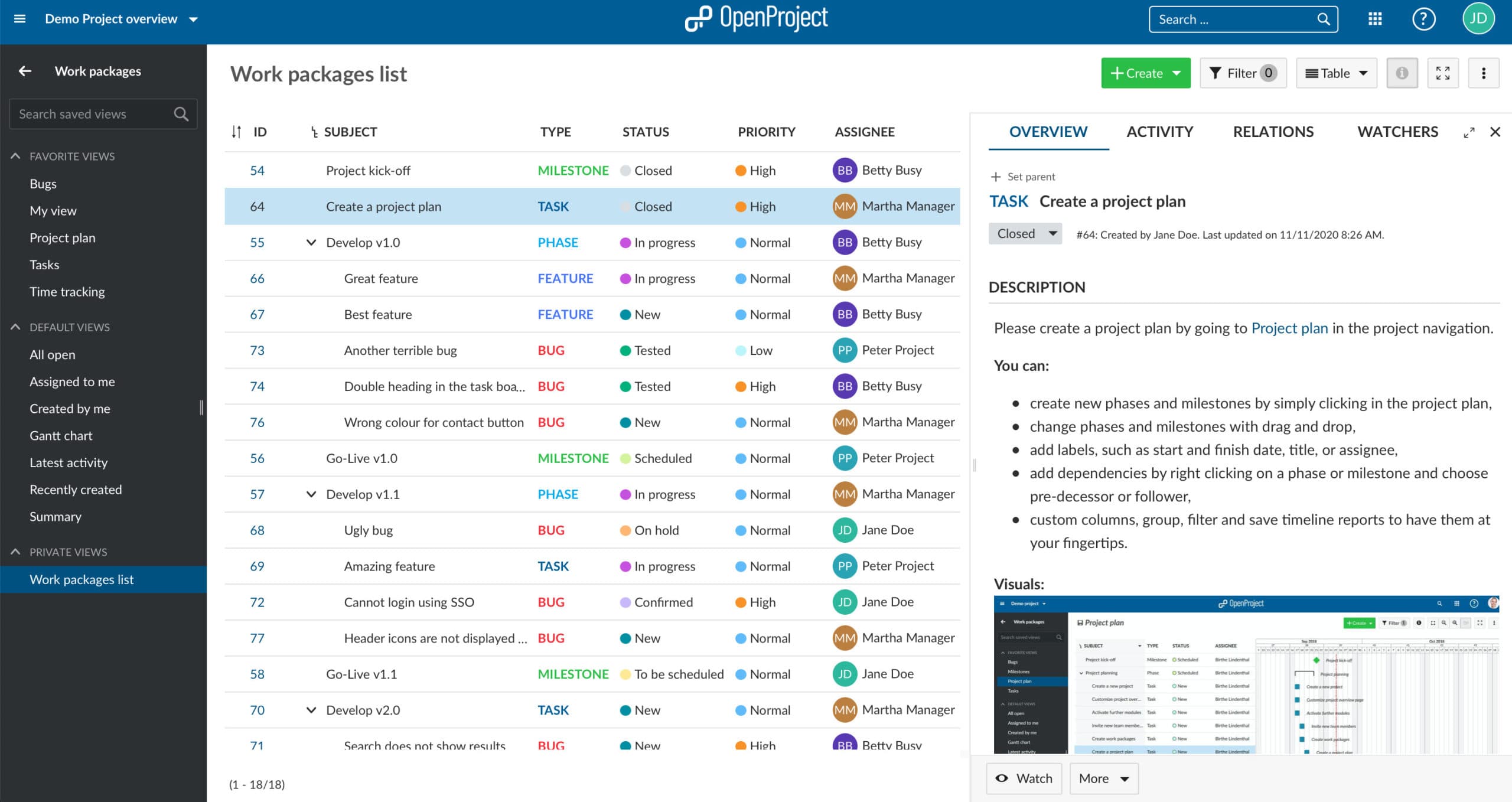 openproject-work-packages-list