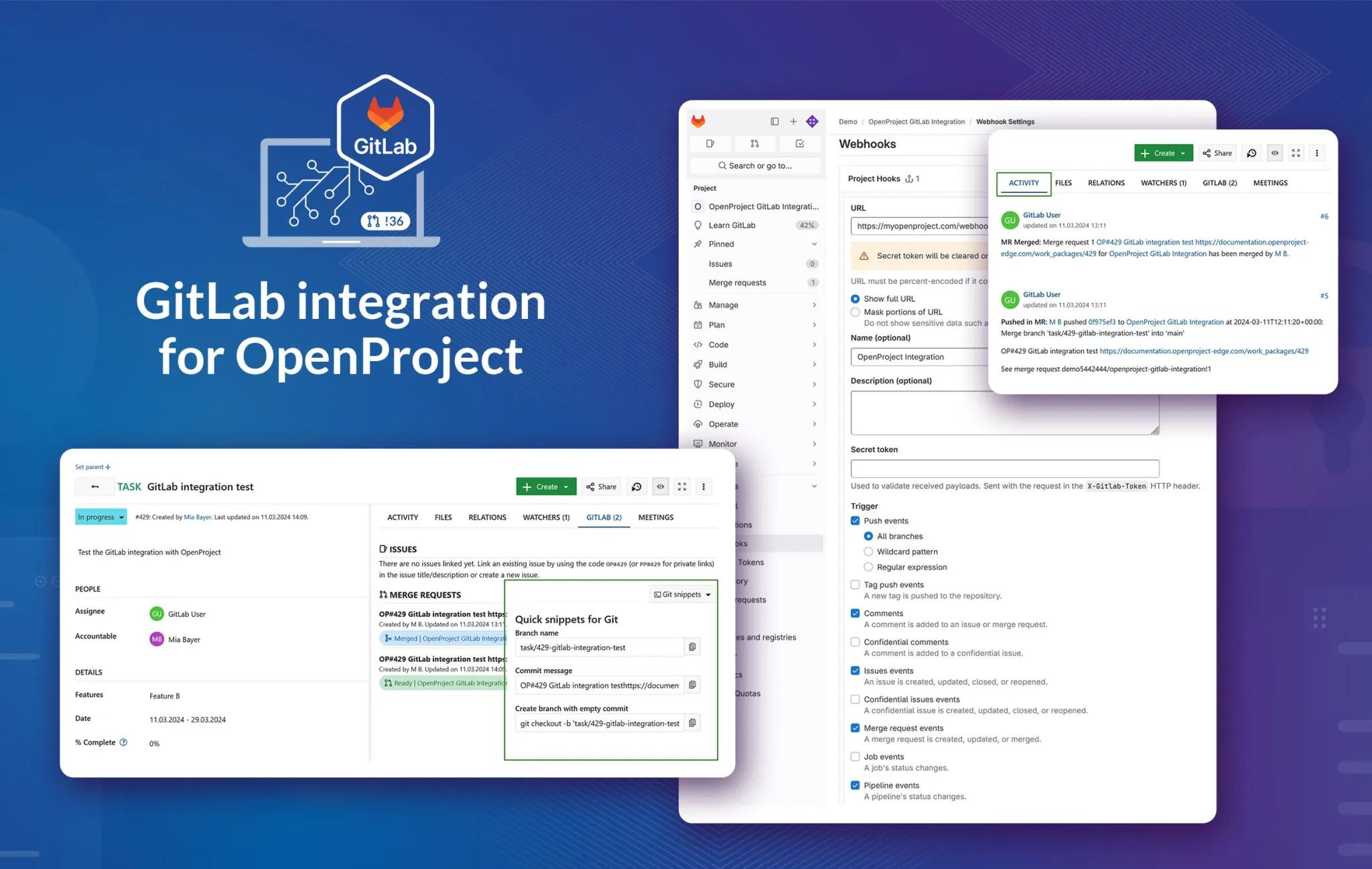 From Community plugin to official integration: OpenProject and GitLab