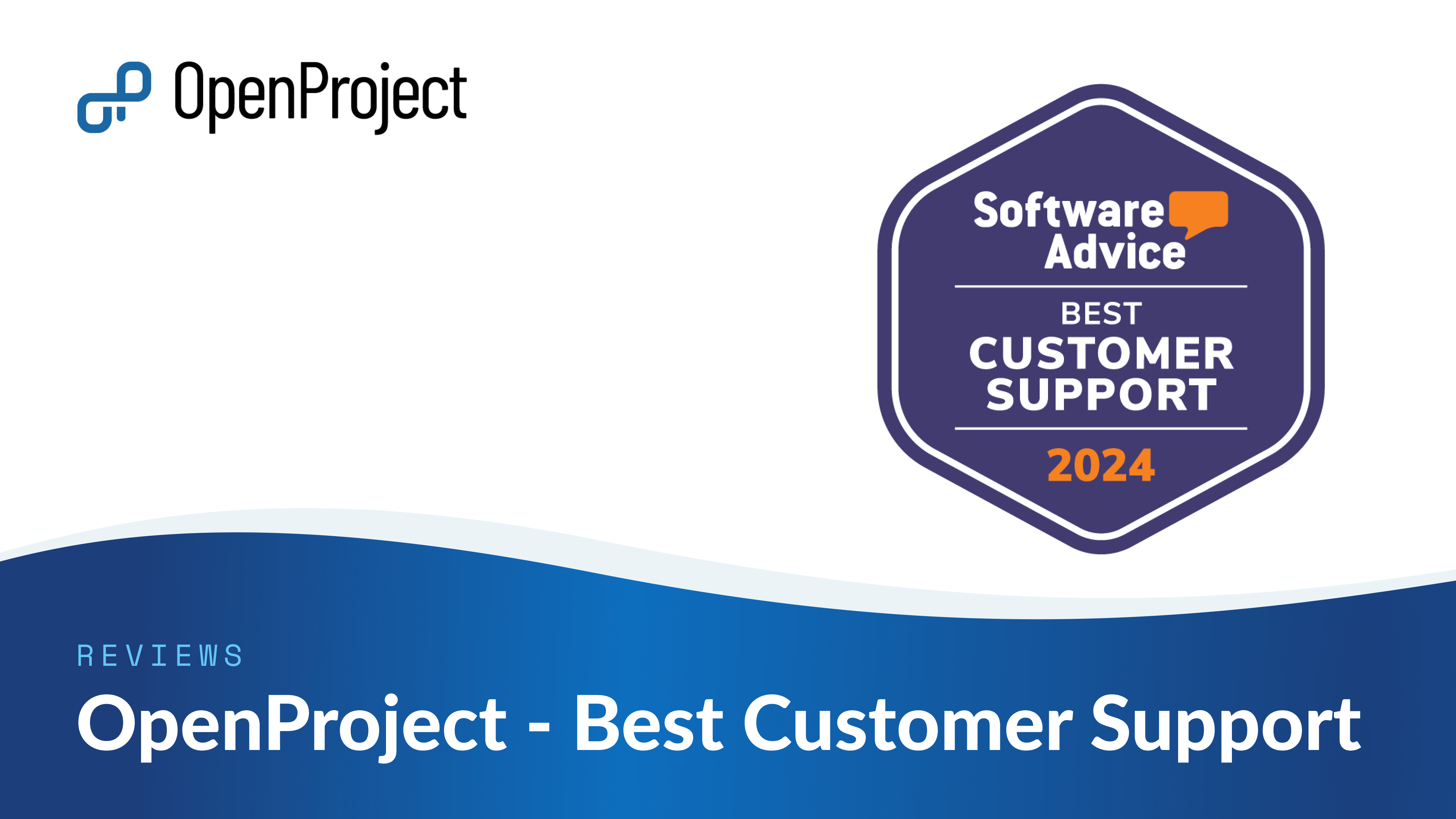 OpenProject recognized for best customer support in 2024 by Gartner Digital Markets