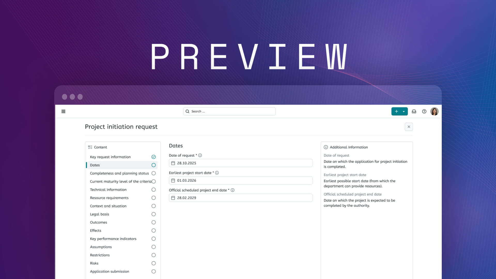 Vorschau: Projektinitiierungs-Workflow für PM² und andere Standards (Enterprise Add-on) Vorschau: Projektinitiierungs-Workflow für PM² und andere Standards (Enterprise Add-on)