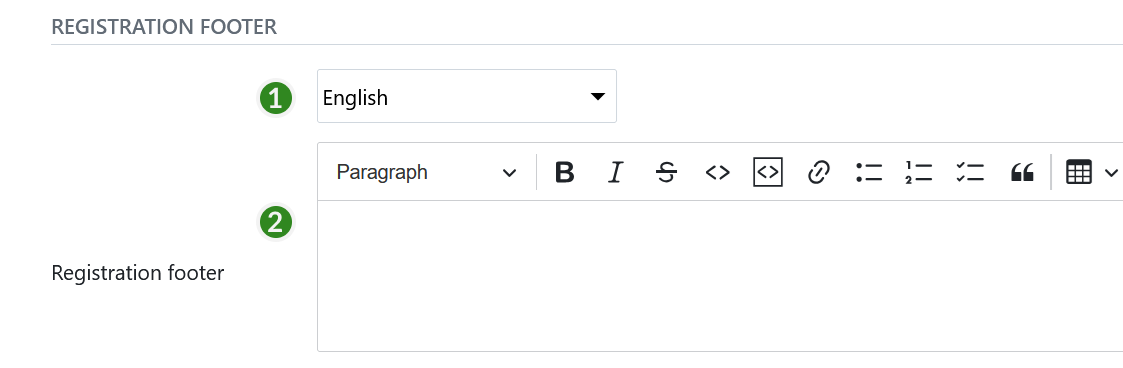 Define registration footer for registration emails in OpenProject administration
