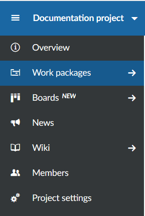 work packages module