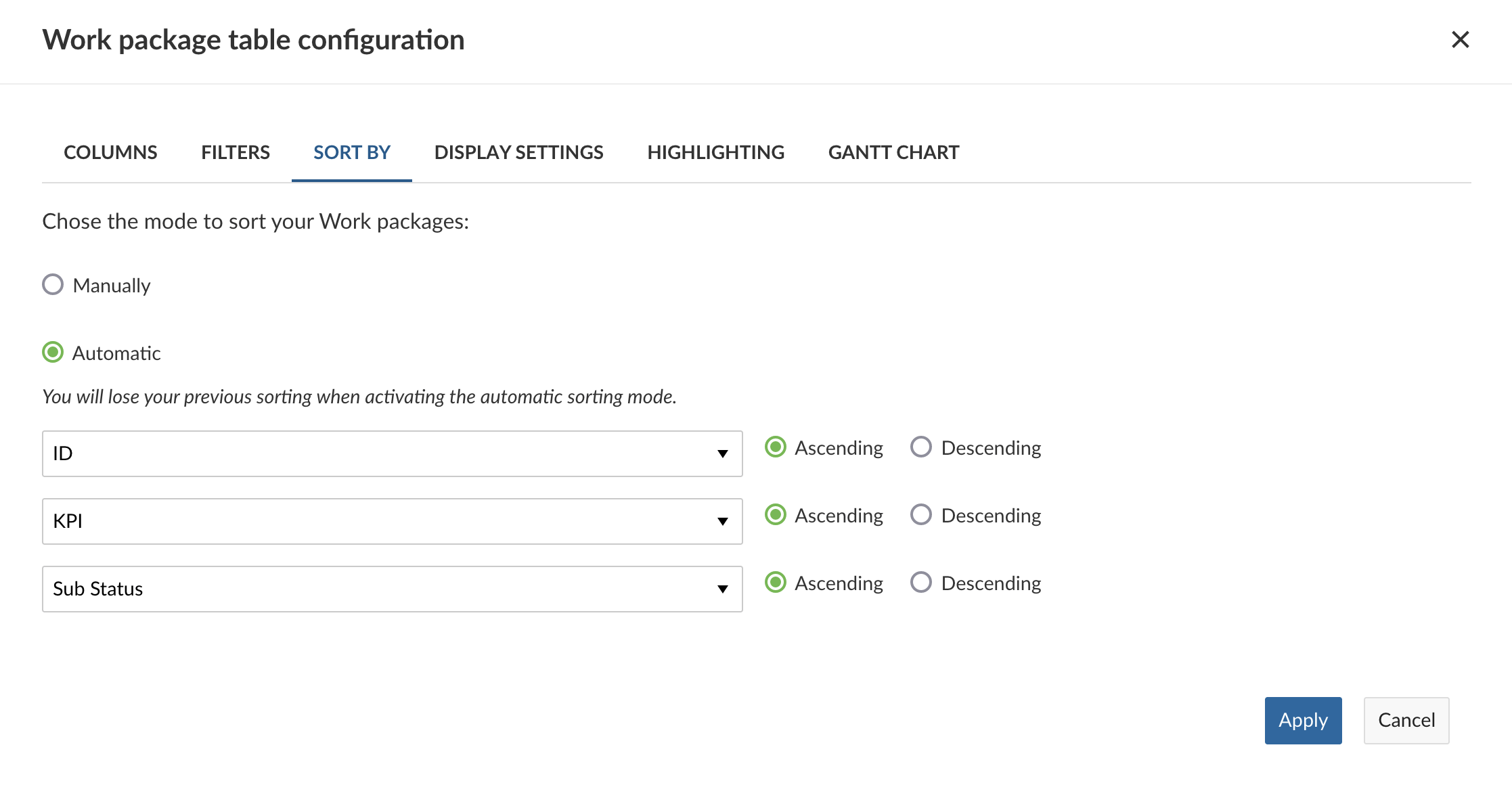 work-package-table-configuration